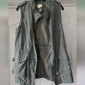 First Love Olive Green Vest Medium